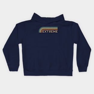 Extreme Retro Stripes Kids Hoodie